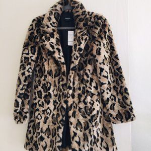 bebe Vintage Leopard Coat, Size S